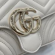 Gucci GG Marmont Mini Top Handle Bag White - 17x13x6cm - 2