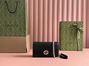 Gucci Interlocking GG Wallet On Chain Black - 20x13x6cm - 1