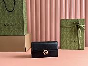 Gucci Interlocking GG Wallet On Chain Black - 20x13x6cm - 6