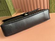 Gucci GG Marmont Medium Leather Shoulder Bag Black - 40x21x8.5cm - 5