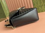 Gucci GG Marmont Medium Leather Shoulder Bag Black - 40x21x8.5cm - 2