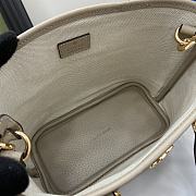 Gucci Ophidia Mini Tote Bag Beige And White - 22x18x10cm - 3