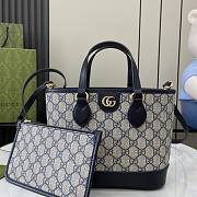 Gucci Ophidia Mini Tote Bag Beige And Blue - 22x18x10cm - 1