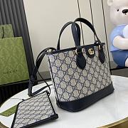 Gucci Ophidia Mini Tote Bag Beige And Blue - 22x18x10cm - 4