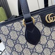 Gucci Ophidia Mini Tote Bag Beige And Blue - 22x18x10cm - 3