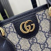 Gucci Ophidia Mini Tote Bag Beige And Blue - 22x18x10cm - 2