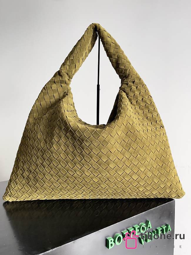 Bottega Veneta Large Hop Suede Olive Oil - 54x24x13cm - 1