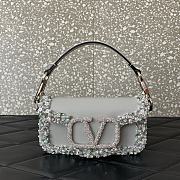 VLTN Valentino Garavani Small Loco Embellished Shoulder Bag - 19x10.5x5cm - 1