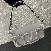 VLTN Valentino Garavani Small Loco Embellished Shoulder Bag - 19x10.5x5cm - 5