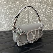 VLTN Valentino Garavani Small Loco Embellished Shoulder Bag - 19x10.5x5cm - 4