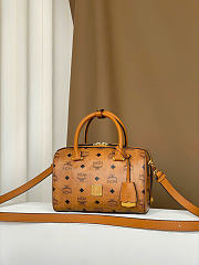 MCM Bag In Visetos Original Cognac - 11x23x15cm - 3