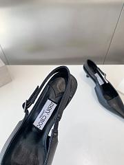 Jimmy Choo Amel 50 Macaron Nappa Leather Sling Back Pumps Black 50mm - 5