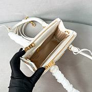 Prada Galleria Saffiano Leather Mini Bag White - 20x13.5x9.5cm - 2