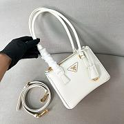 Prada Galleria Saffiano Leather Mini Bag White - 20x13.5x9.5cm - 4