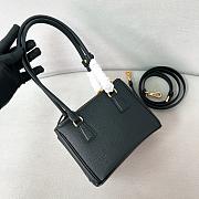 Prada Galleria Saffiano Leather Mini Bag Black - 20x13.5x9.5cm - 6