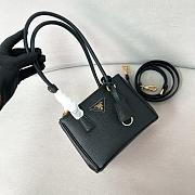 Prada Galleria Saffiano Leather Mini Bag Black - 20x13.5x9.5cm - 4