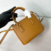 Prada Galleria Saffiano Leather Mini Bag Brown - 20x14.5x9.5cm - 6