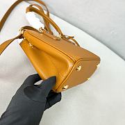 Prada Galleria Saffiano Leather Mini Bag Brown - 20x14.5x9.5cm - 5