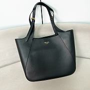 Prada Large Leather Tote Bag Black - 37x33x9cm - 1