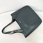 Prada Large Leather Tote Bag Black - 37x33x9cm - 2