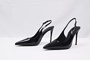 Dolce & Gabbana Patent Leather Cardinale Slingbacks Black 60mm - 1