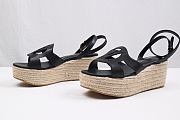 LV LV Isola Wedge Sandal Black  - 3