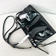 Prada Large Leather Handbag Black - 38x24x12cm - 5