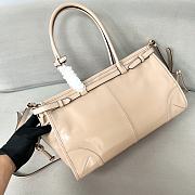 Prada Large Leather Handbag Travertine - 38x24x12cm - 4