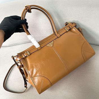 Prada Large Leather Handbag Cameo - 38x24x12cm