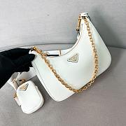 Prada Re Edition 2005 Leather Bag White - 22x18x6cm - 1