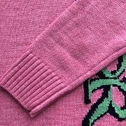 Dior And Lewis Hamilton Sweater Pink Virgin Wool And Cashmere Intarsia - 4