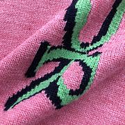 Dior And Lewis Hamilton Sweater Pink Virgin Wool And Cashmere Intarsia - 3