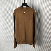 Dior And Lewis Hamilton Sweater Brown Virgin Wool And Cashmere Intarsia - 4