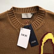 Dior And Lewis Hamilton Sweater Brown Virgin Wool And Cashmere Intarsia - 2