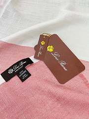 Loro Piana Scarf Pink 15147 - 90x205cm - 3