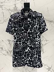 YSL Floral Jersey Shirt Dress - 3