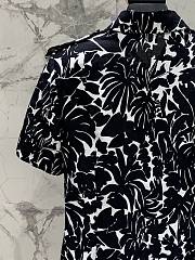 YSL Floral Jersey Shirt Dress - 2