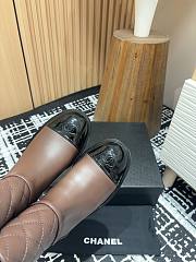 Chanel Short Boots Quilted Leather Brown - 4