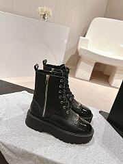 Chanel Short Boots Leather Black  - 6