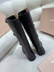 Miumiu Leather Boots Black 35mm - 3