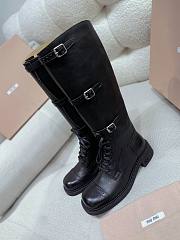 Miumiu Leather Boots Black 35mm - 6