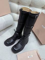 Miumiu Leather Boots Black 35mm - 1