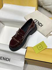 Fendi Filo Brown Leather Loafers Brown 35mm - 6