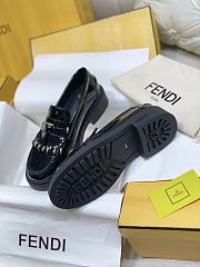 Fendi Filo Brown Leather Loafers Black 35mm - 5