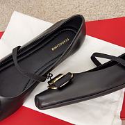 Ferragamo New Vara Plate Ballet Flat Black Nappa 5mm - 4