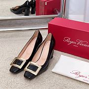 Roger Vivier Belle Vivier Pumps In Black Patent Leather 75mm - 1