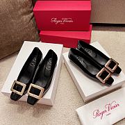 Roger Vivier Belle Vivier Pumps/ Ballerinas In Black Patent Leather 45mm/ 25mm - 1