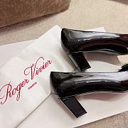 Roger Vivier Belle Vivier Pumps/ Ballerinas In Black Patent Leather 45mm/ 25mm - 6