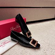 Roger Vivier Belle Vivier Pumps/ Ballerinas In Black Patent Leather 45mm/ 25mm - 3