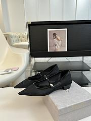 Jimmy Choo Carolyn Flat Black Mesh Patent Leather Flats 25mm - 6